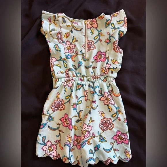 OshKosh B'gosh Floral One Piece - Pink and Blue - Picture 7 of 7